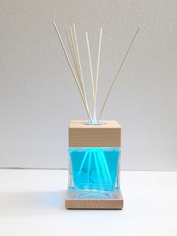 diffusore con luce per un effetto lampada